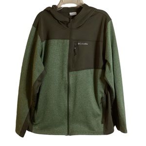 Columbia Hooded Fleece Full Zip Jacket XL